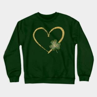 Lucky Heart for St Patrick's Day Crewneck Sweatshirt